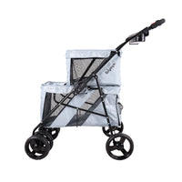 Thumbnail for Double Decker Pet Bus – Silver Gray-2