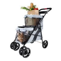 Thumbnail for Double Decker Pet Bus – Silver Gray-4