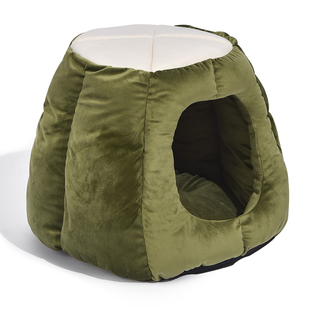 Cat Castle Igloo Round Nest Cave Green L-1