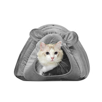 Thumbnail for Comfy Cat Cave Igloo Round Nest Grey L-1