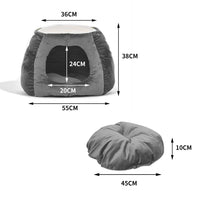 Thumbnail for Cat Castle Igloo Round Nest Cave Grey L-2