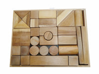 Thumbnail for NATURAL WOOD BLOCKS 34 PCS