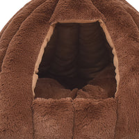 Thumbnail for Cat Castle Igloo Round Nest Cave Brown-3