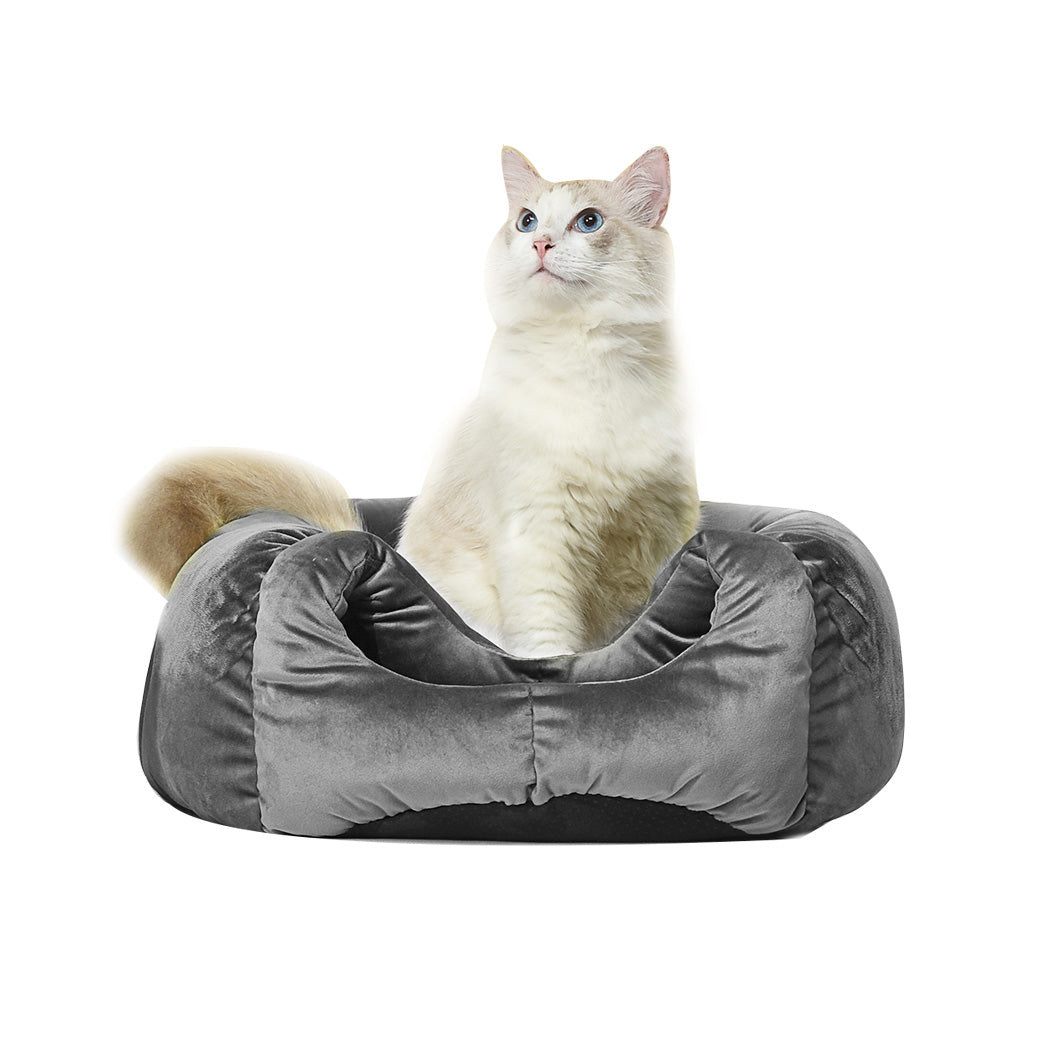 Cat Castle Igloo Round Nest Cave Grey L-4