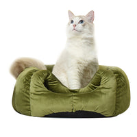 Thumbnail for Cat Castle Igloo Round Nest Cave Green L-4