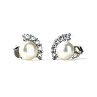 Thumbnail for Freshwater White Pearls Eden Earrings 8-9 mm AAA-0