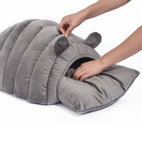 Thumbnail for Comfy Cat Cave Igloo Round Nest Grey L-5