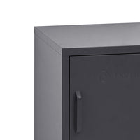 Thumbnail for ArtissIn Bedside Table Metal Cabinet - MINI Black