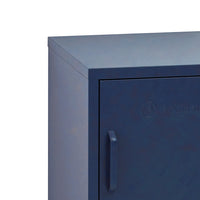 Thumbnail for ArtissIn Bedside Table Metal Cabinet - MINI Blue