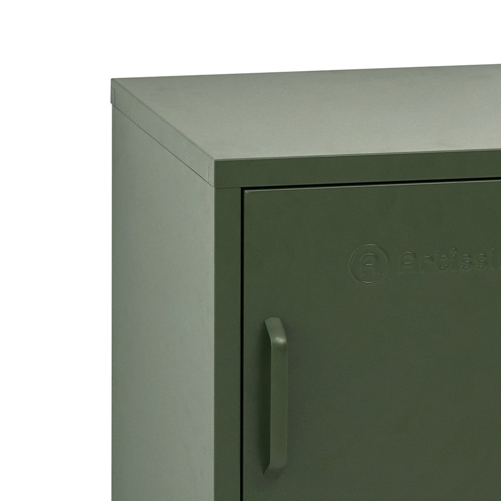 ArtissIn Bedside Table Metal Cabinet - MINI Green