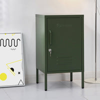 Thumbnail for ArtissIn Bedside Table Metal Cabinet - MINI Green