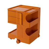 Thumbnail for ArtissIn Storage Trolley Bedide Table 3 Tier Cart Boby Replica Orange