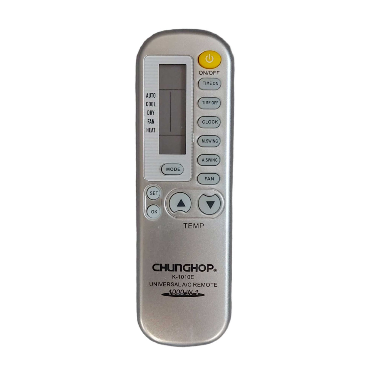 Air Conditioner AC Remote Control Silver - For JIANGNAN JINBEIJING KRIS JINSONG-0