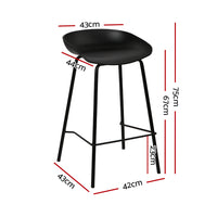 Thumbnail for Artiss 4x Bar Stools Kitchen Counter Stools Metal