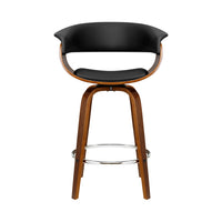 Thumbnail for Artiss Bar Stools Swivel PU Seat Wooden