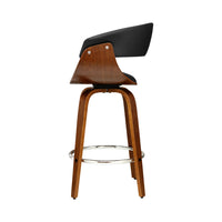 Thumbnail for Artiss Bar Stools Swivel PU Seat Wooden