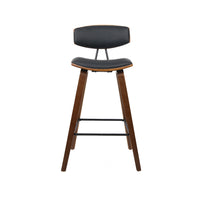 Thumbnail for Artiss 4x Bar Stools Leather Padded w/Backrest