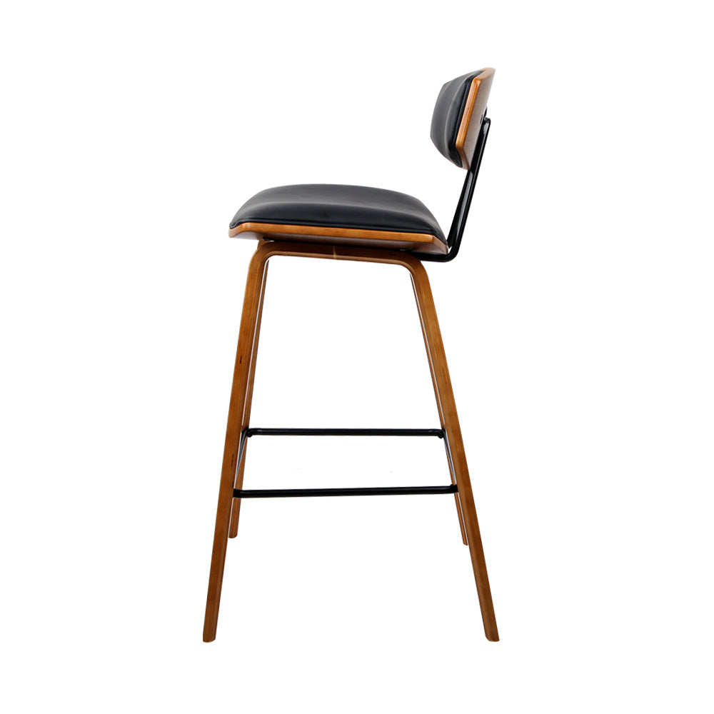 Artiss 4x Bar Stools Leather Padded w/Backrest