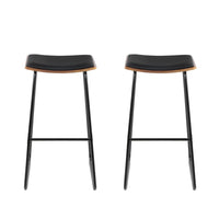 Thumbnail for Artiss Bar Stools Kitchen Counter Stools Metal Chairs x2