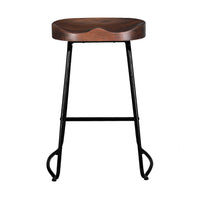 Thumbnail for Artiss 2x Bar Stools Tractor Seat 65cm Black