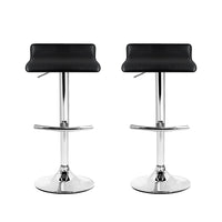 Thumbnail for Artiss 2x Bar Stools Adjustable Gas Lift Chairs Black