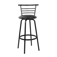 Thumbnail for Artiss 4x Bar Stools Swivel Leather Padded Metal