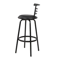 Thumbnail for Artiss 4x Bar Stools Swivel Leather Padded Metal