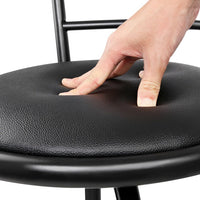 Thumbnail for Artiss 4x Bar Stools Swivel Leather Padded Metal