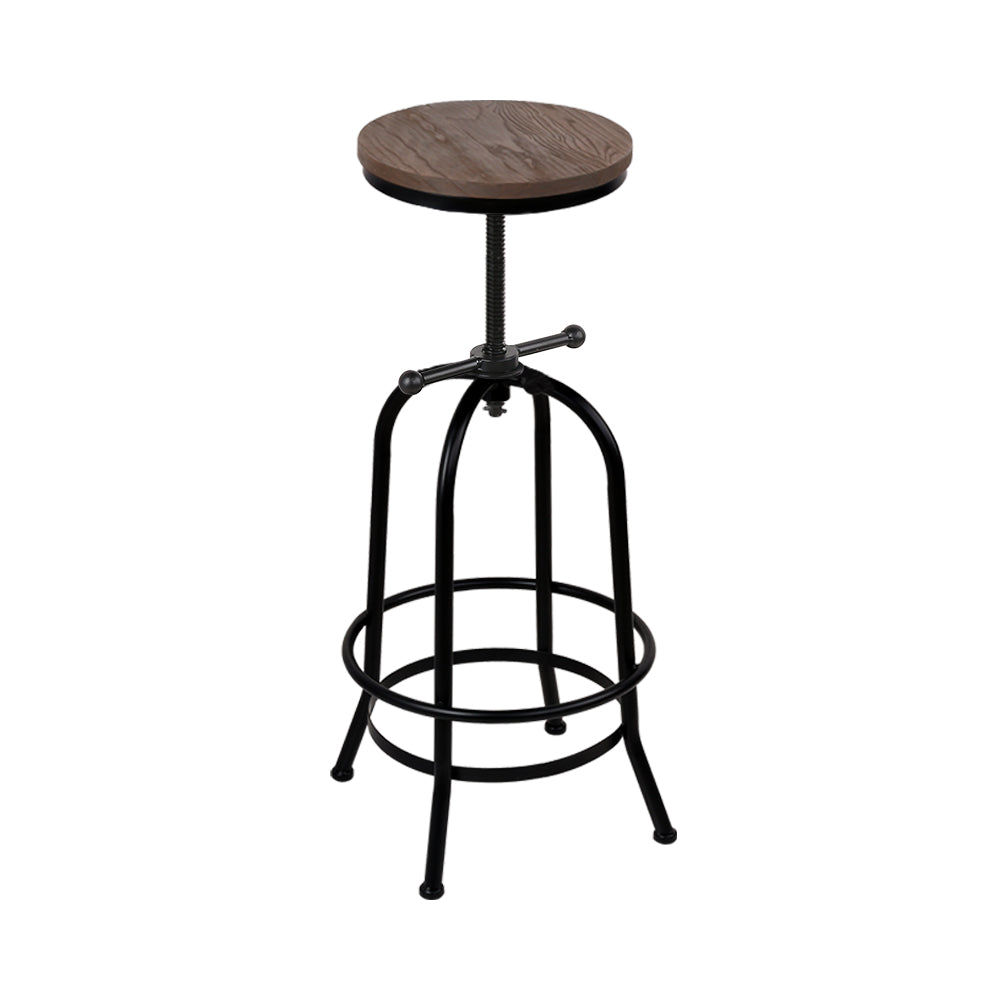 Artiss Bar Stools Adjustable Wood Chairs