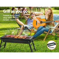 Thumbnail for Grillz BBQ Grill Charcoal Smoker Foldable