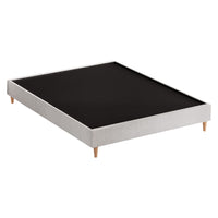 Thumbnail for Artiss Bed Frame Double Size Beige ZORA