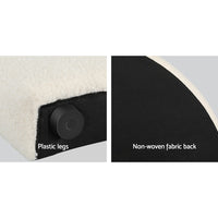 Thumbnail for Artiss Bed Head Headboard Double Boucle - GREI White