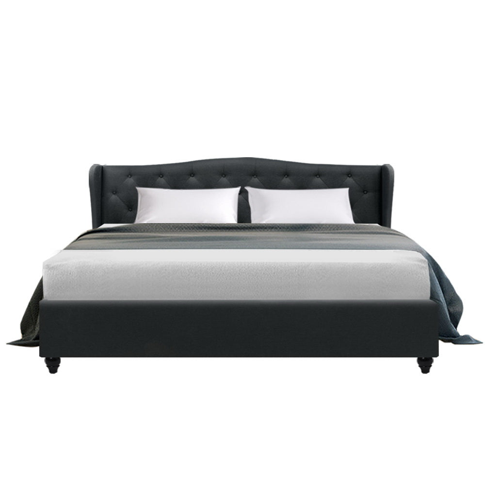 Artiss Bed Frame King Size Charcoal PIER