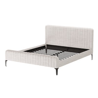Thumbnail for Artiss Bed Frame King Size Beige AMMY