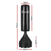 Thumbnail for Everfit Boxing Bag Stand Punching Bags 170CM Home Gym Training Equipment MMA