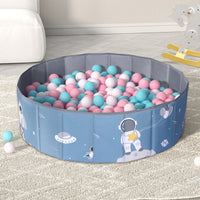 Thumbnail for Keezi Kids Ball Pool Pit Toddler Play Foldable Child Playhouse Storage Bag Blue