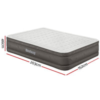 Thumbnail for Bestway Air Mattress Queen Inflatable Bed 46cm Airbed Grey