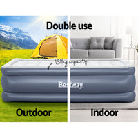 Thumbnail for Bestway Mattress Air Bed Single Size 51CM Inflatable Camping Beds Home Outdoor