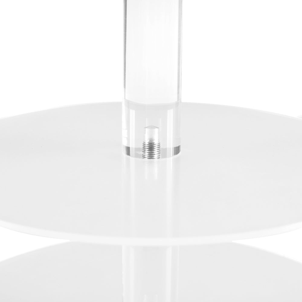 5-Star Chef Cake Stand 5 Tiers Acrylic Holder Display Round Clear Wedding Party