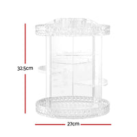 Thumbnail for Embellir Makeup Case Acrylic Rotating Cosmetic Organizer Storage Display Holder