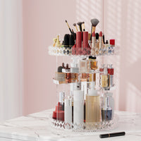 Thumbnail for Embellir Makeup Case Acrylic Rotating Cosmetic Organizer Storage Display Holder