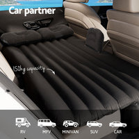 Thumbnail for Weisshorn Car Mattress 134x78 Inflatable SUV Back Seat Camping Bed Black