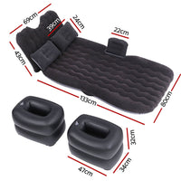 Thumbnail for Weisshorn Car Mattress 176x80 Inflatable SUV Back Seat Camping Bed Charcoal