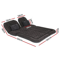 Thumbnail for Weisshorn Car Mattress 175x130 Inflatable SUV Back Seat Camping Bed Black