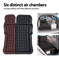 Thumbnail for Weisshorn Car Mattress 175x130 Inflatable SUV Back Seat Camping Bed Black