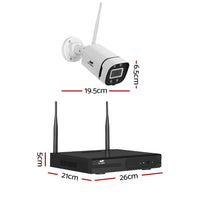 Thumbnail for UL-tech Wireless CCTV Security System 8CH NVR 3MP 4 Square Cameras