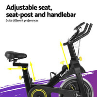 Thumbnail for Everfit Magnetic Spin Bike Exercise Bike Cardio Gym Bluetooth APP Connectable