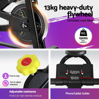Thumbnail for Everfit Magnetic Spin Bike Exercise Bike Cardio Gym Bluetooth APP Connectable