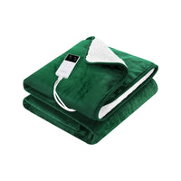 Thumbnail for Giselle Electric Throw Rug Heated Blanket Double Sided Green
