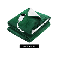 Thumbnail for Giselle Electric Throw Rug Heated Blanket Double Sided Green